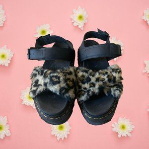 Dr. Marten Leopard Sandals